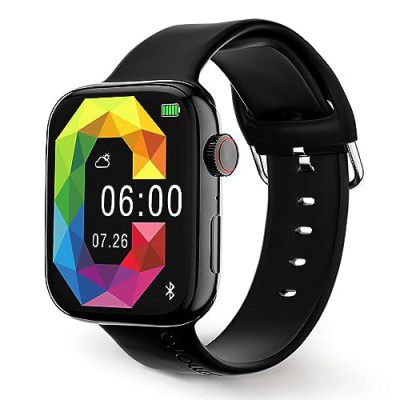 GIZMORE Cloud 1.85(4.69) cm IPS Large Display | Bluetooth Calling Smartwatch (Black)