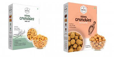 GleeVita Millet Crunchies - Ragi Sesame Balls & Vanilla Loops | Goodness of Millets & Jaggery | No Maida, No Refined Sugar, No Added Colours | Combo Pack of 2 | 150 Grams Each