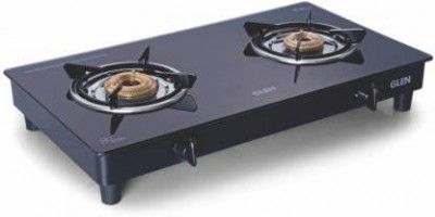 Glen 1020 GT BB Black Glass Manual Gas Stove 