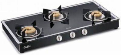 Glen 1038 GT Forged Brass Burners Glass Manual Gas Stove  