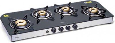 Glen 1049 GT AI Forged Brass Burner Glass Automatic Gas Stove 