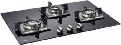 Glen 3 Burner Built In Glass Hob  