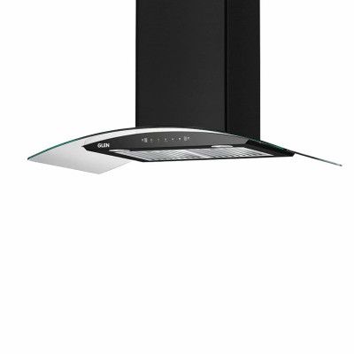 GLEN 90 cm 1200m3/hr Auto-Clean curved glass Kitchen Chimney (6063)