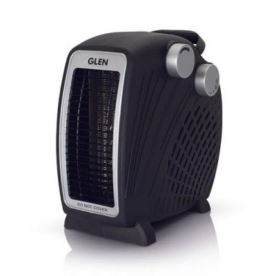 GLEN Electric Fan Room Heater with 2 Heat Settings - HA7020FH Black