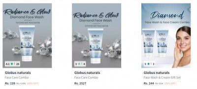 Globus naturals Beauty Gift Sets Upto 80% Off | Starts At Rs 239