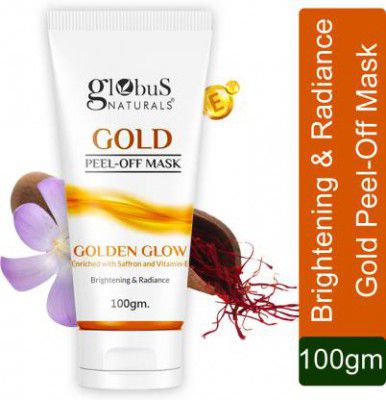 Globus Naturals Gold Peel Off Mask Enriched with Vitamin E, For Radiance & Glow  (100 g)