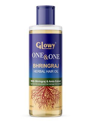 GLOWY On&On Mahabhringraj Hair Scalp Massage Oil with Ayuvedic Maha Bhringraj and Amla Extracts for Hair Growth, Reduce Hair fall & Strengthens