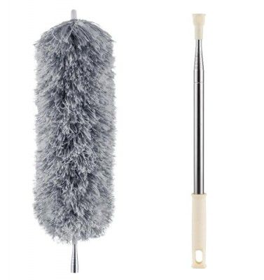 GLUN® Microfiber Duster Mop with Steelness Steel Rod(Pack of 1)