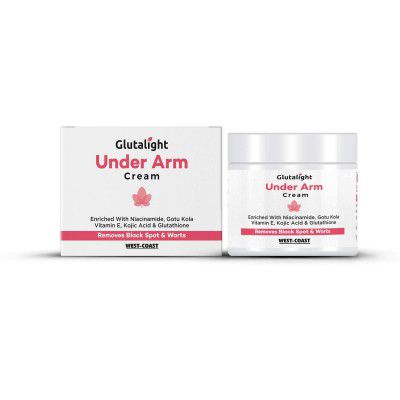 Glutalight Under Arm Cream For Removes Black Spot & Warts - 50 gm