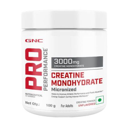 GNC Pro Performance Creatine Monohydrate | 100 gm | 33 Servings