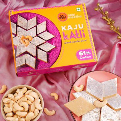 GO DESi Premium Kaju Katli 200 grams