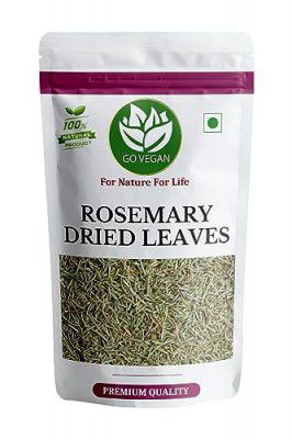 Go Vegan Rosemary Dried Leaf | Rosemary For Foods & Hair 100g +100gm (Buy 1 Get 1 Free)