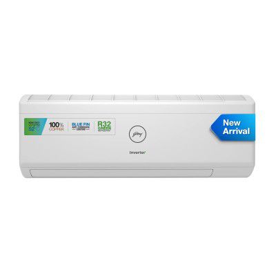 Godrej 1.5 Ton 3 Star Hot & Cold, Inverter Split AC (Copper, Anti-Freeze Thermostat, Twin-Rotary Compressor, 2023 Model, AC 1.5T SIH 18ITC3-WWR)