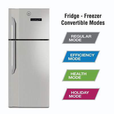 Godrej 328 L 2 Star Inverter Frost-Free Double Door Refrigerator (RF EON 328B 25 HCIT ST RH, Steel Rush,Convertible)