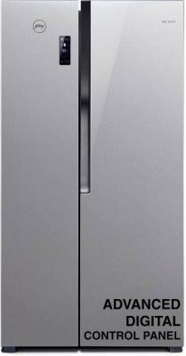 Godrej 564 L Frost Free Side by Side Refrigerator with Multi Air Flow Technology And Customised Temperature Settings  (Platinum Steel, RS EONVELVET 579 RFD PL ST)