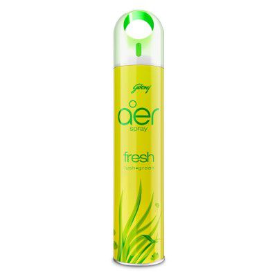 Godrej aer Spray | Room Freshener for Home & Office - Fresh Lush Green (220 ml) | Long-Lasting Fragrance