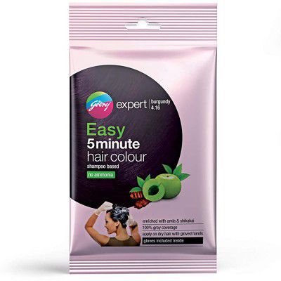 Godrej Expert Easy 5 Minute Hair Colour Sachet – Burgundy, 20ml