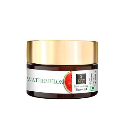 Good Vibes Watermelon Gel - 50 g - Anti-Ageing Hydrating Skin Formula Removes Dark Spots and Blackheads - Ideal for Dry and Brittle Hair - Cruelty Free