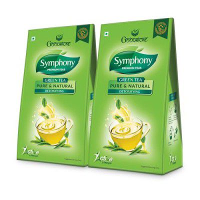 GOODRICKE Symphony Green Tea - 100 gm, (Pack of 2) | Detoxifying & Boost Immunity | Enticing Colour and Superior Taste