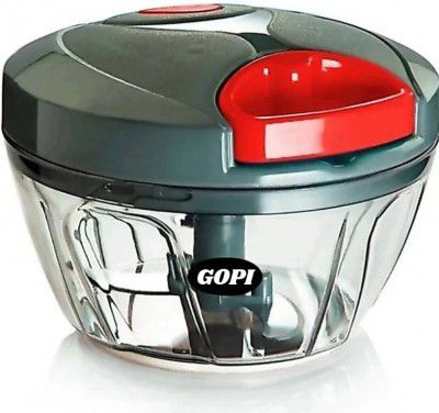 gopi by GopiStore 3 Stainless Steel Blade System 450 ML Charcoal Grey Color Mini Chopper