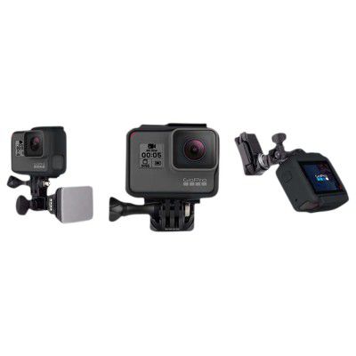 GoPro Helmet Mount for Camera (Adjustable Tilt, Black)