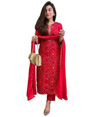 GoSriKi Women Kurta with Pant & Dupatta