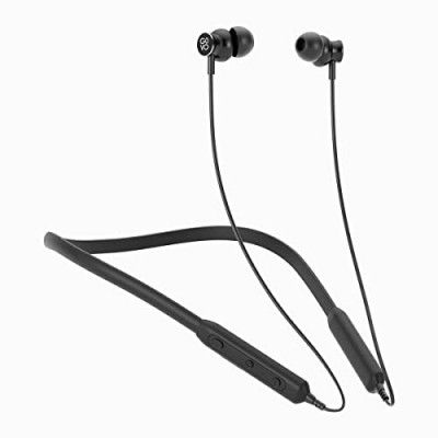 GOVO GOKIXX 410 Bluetooth Wireless Neckband in Ear Earphone - 8H battery, (Platinum Black)