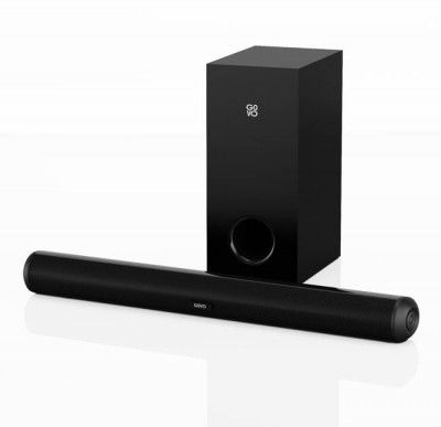 GOVO GOSURROUND 750 |120W Bluetooth Soundbar|2.1 Channel with 5.25' Wired Subwoofer 120 W Bluetooth Soundbar  (Platinum Black, 2.1 Channel)