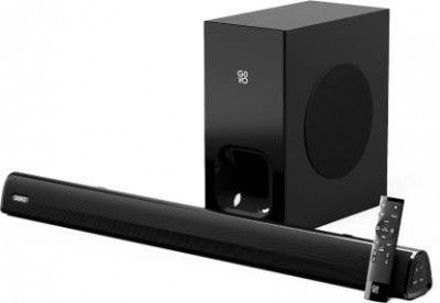 GOVO GOSURROUND 850 | 200W Bluetooth Soundbar (Platinum Black, 2.1 Channel)