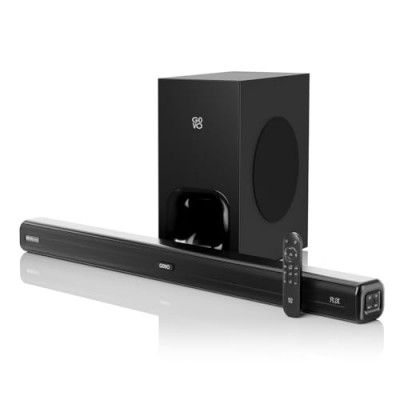 GOVO GoSurround 880 Dolby Digital | 240W Sound bar, 2.1 Channel Home Theatre, 6.5" subwoofer, HDMI, Opt, AUX, USB & Bluetooth, 3 Equalizer Modes, Stylish Remote & LED Display (Black)