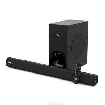 GOVO GoSurround 925 | 200W Sound bar, 2.1 Channel Home Theatre, 6.5" subwoofer, HDMI, OPT, AUX, USB & Bluetooth, Stylish Remote & LED Display (Black)