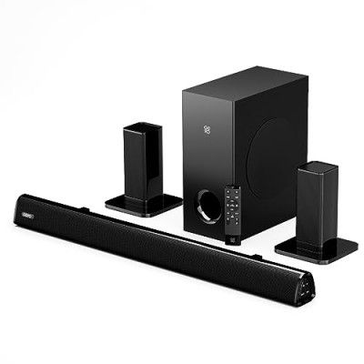 GOVO GOSURROUND 945 | 120W Soundbar, 5.1 Channel Home Theatre with 5.25" subwoofer