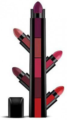 grasp 5 in 1 Matte Lipstick, Waterproof and Long Lasting, 7.5g  (Multicolour, 7.5 ml)