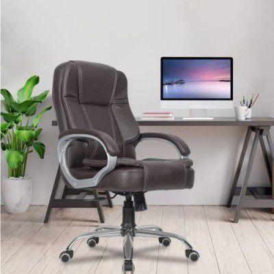 Green Soul® Vienna Mid Back Leatherette Executive Office Ergonomic Chair (Brown)