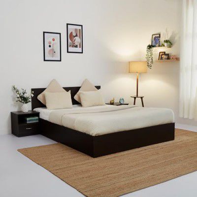 Green Soul Zenith Queen Size Double Bed with Box Storage ISI Standard Engineered Wood | 1-Year Warranty | Installation Provided (Wenge)