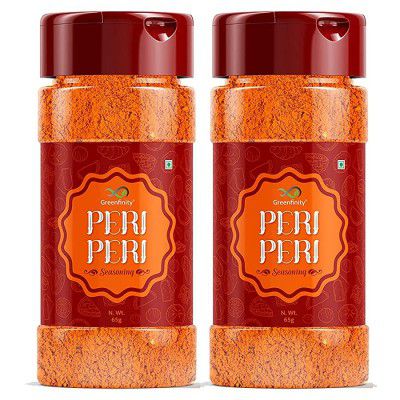 GreenFinity Peri Peri Multi Purpose Masala Seasoning, 65g, (Buy 1 Get 1 Free)