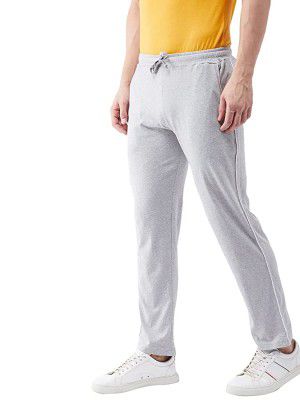 Gritstones Mens Regular Fit Cotton Solid Track Pant with Side Zip Pockets (GSTP2783)