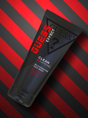 GUESS Men Grooming Effect Clean + Caffeine Rejuvenating Face Wash - 200ml