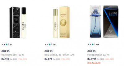 Guess Perfume upto 75% off 