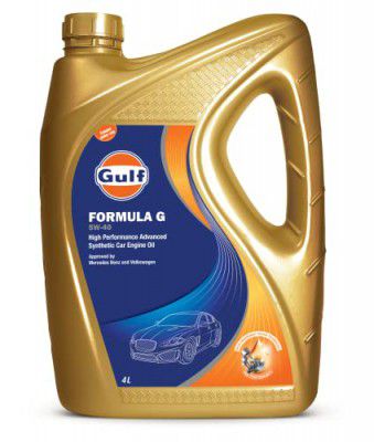 GULF FORMULA G 5W-40 - [4 L] High Performance Advanced Fully Synthetic API SN and ACEA A3/B4 Car Engine Oil Approved by Mercedes Benz and Volkswagen