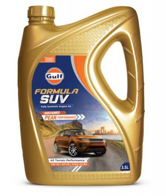 GULF FORMULA SUV 5W-40 - [3.5L] Fully Synthetic API SP and ACEA A3/B4 Car Engine Oil for Sustained All-Terrain Peak Performance