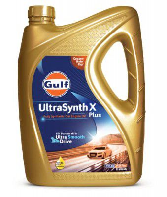 GULF ULTRASYNTH X PLUS 5W-30 [5 L ] Fully Synthetic API SN+ BS6 Ready Car Engine Oil for Ultra Smooth Drive