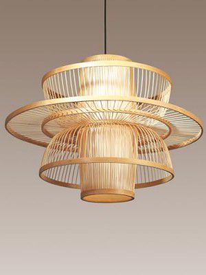 Habere India-All the Cultures Fabricating India Bamboo Lamps | Bamboo Pendant Lamp (Design 01)