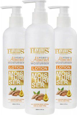 Habibs Body Lotion with Honey and Almond oil for Extra Hydrating for Dry Skin  (660 ml)