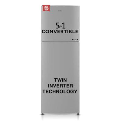 Haier 240 L 3 Star 5 In 1 Convertible Frost Free Double Door Refrigerator (HEF-253GS-P)