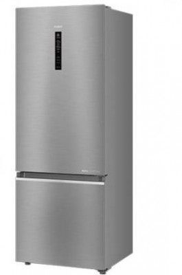 Haier 376 L Frost Free Double Door Bottom Mount 3 Star Refrigerator (inox, HRB-3964CIS-E)