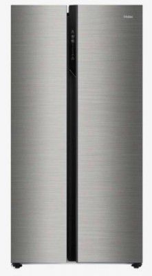 Haier 570 L Frost Free Side by Side Refrigerator  (Silver, HRF-622SS)