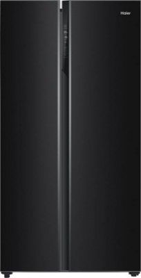 Haier 630 L Frost Free Side by Side Convertible Refrigerator (Black Steel, HRS-682KS)