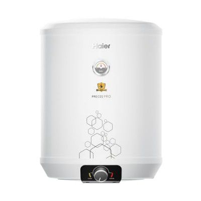 Haier Precis-pro 10-L 5 Star Storage Water Heater (Geyser) with Pipe Free Installation, Shock Proof, Glasslined Tank, ABS Body, Temperature Indicator, 8 Safety Levels, Suitable High Rise Buildings