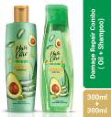 HAIR & CARE Pro Blend Damage Repair Combo | 300ml Shampoo + 300ml Oil |Avocado & Olive Oil  (2 Items in the set)